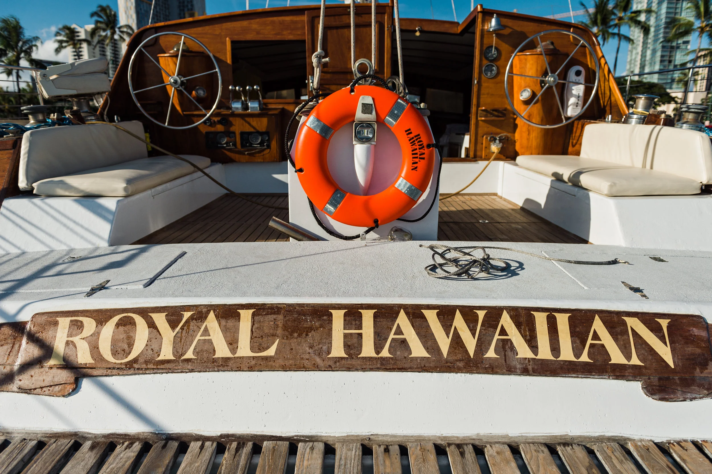 Royal Hawaiian Catamaran sailing in Waikiki