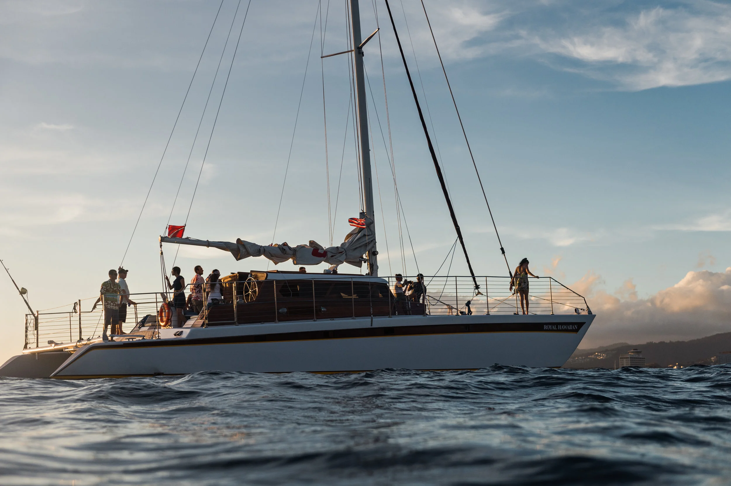 Private charter on Royal Hawaiian Catamaran