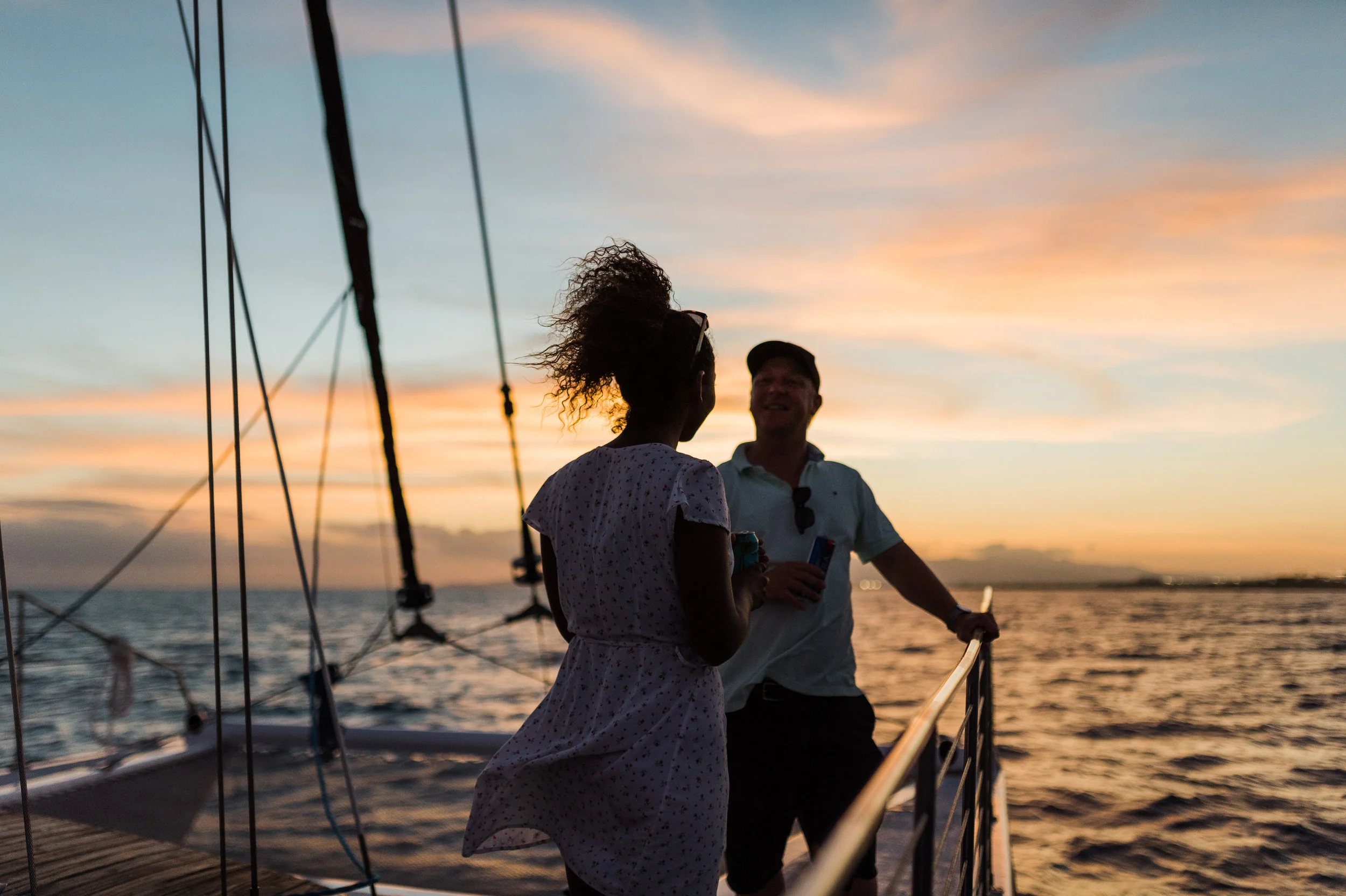 Sunset sail on Royal Hawaiian Catamaran